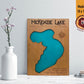 McKenzie Lake Resin Wall Art | Burnett & Washburn County WI | Lake Map | Wood Lake Map