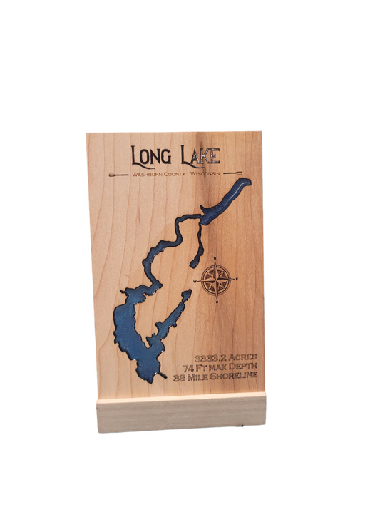 Desktop Plaques - Customized Lake - 4x6