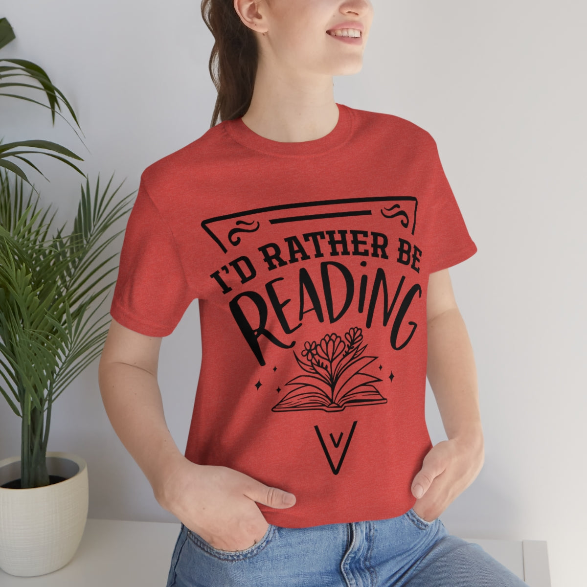 I'd rather be reading | Unisex  Short Sleeve Tee