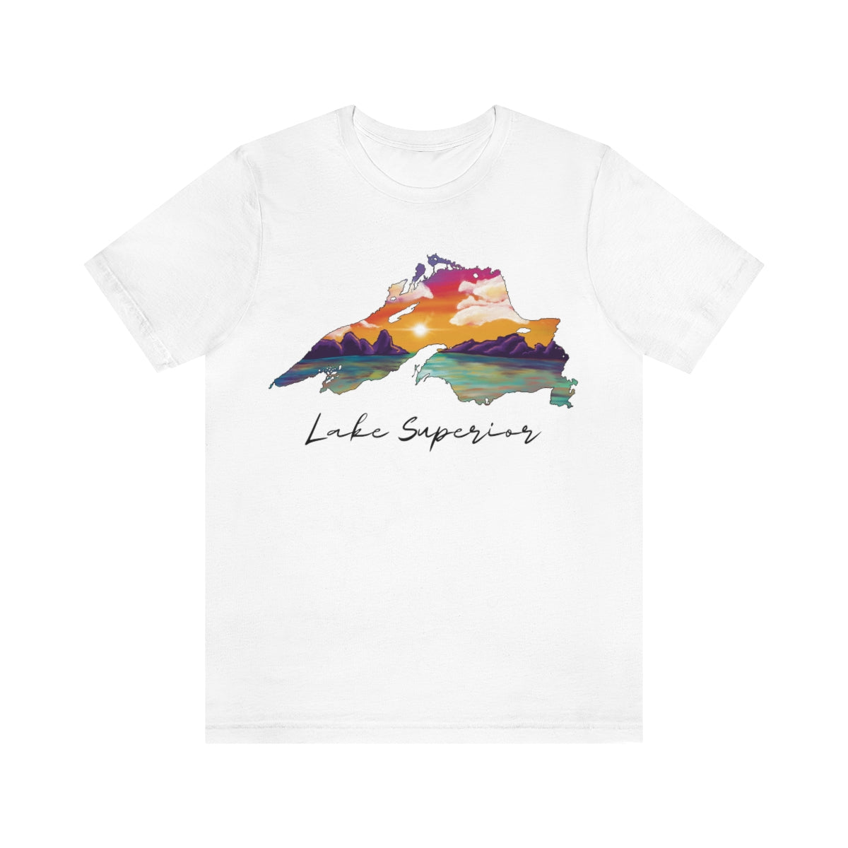 Lake Superior | Sunset Lake | Unisex Jersey T shirt