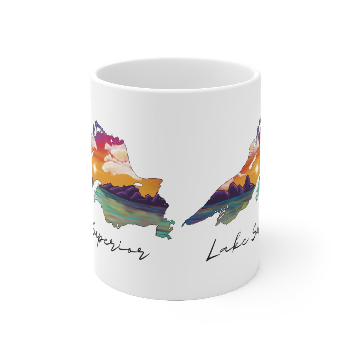 Lake Superior | Sunset Lake | White |  Sunset | Mug