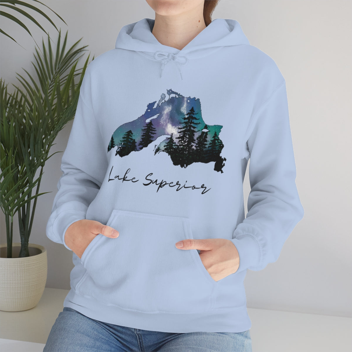 Lake Superior | Northern Lights |  Hooded Sweatshirt