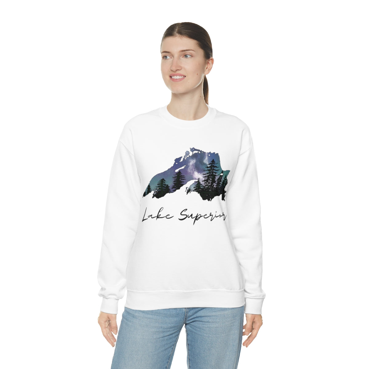 Lake Superior | Northern Lights | Crewneck Sweatshirt