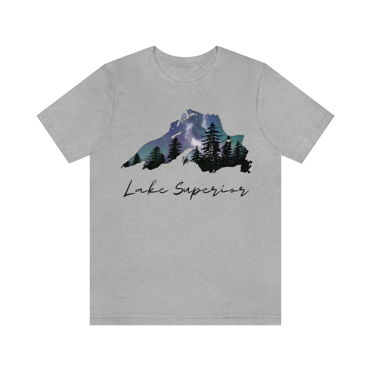 Lake Superior | Northern Lights | Crew Neck T Shirt