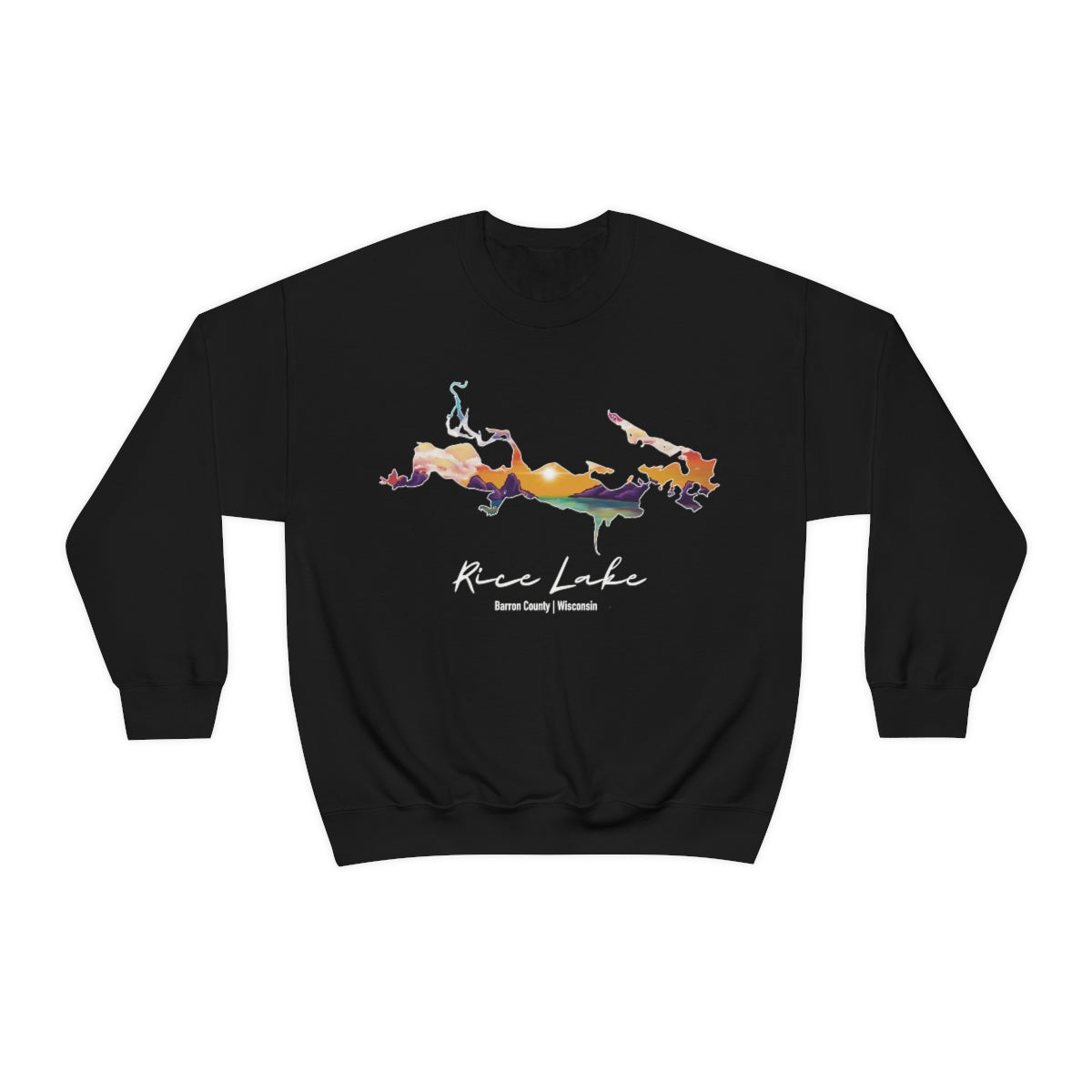 Rice Lake | Sunset | Crewneck Sweatshirt