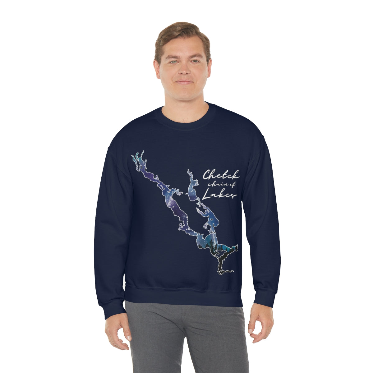 Chetek chain of Lakes | Northern Lights | Crewneck Sweatshirt