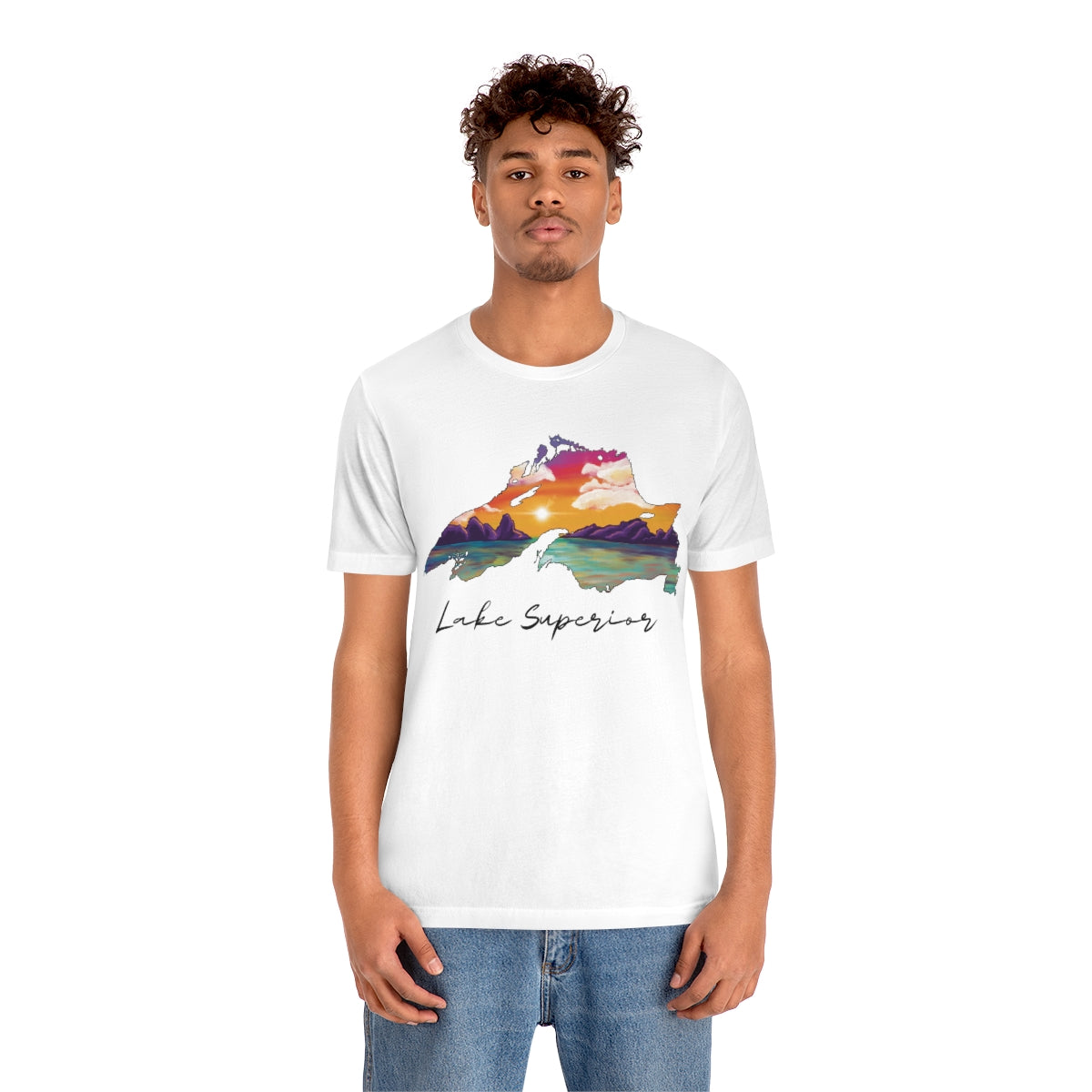 Lake Superior | Sunset Lake | Unisex Jersey T shirt