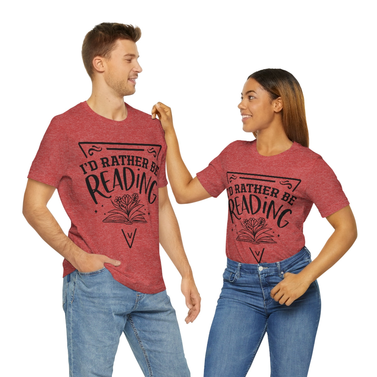 I'd rather be reading | Unisex  Short Sleeve Tee