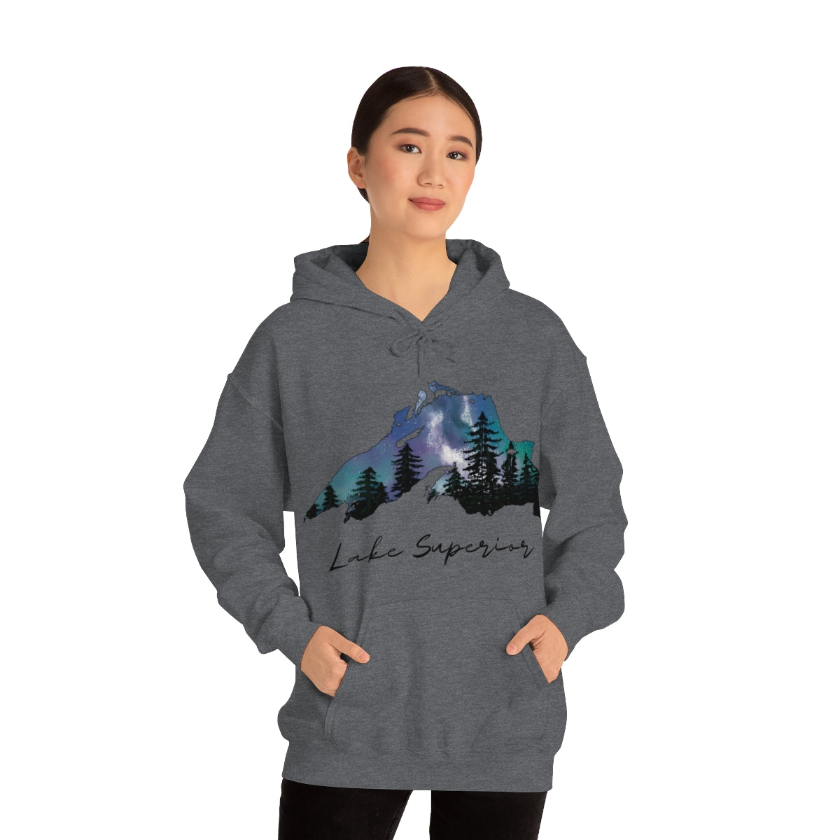 Lake Superior | Northern Lights |  Hooded Sweatshirt