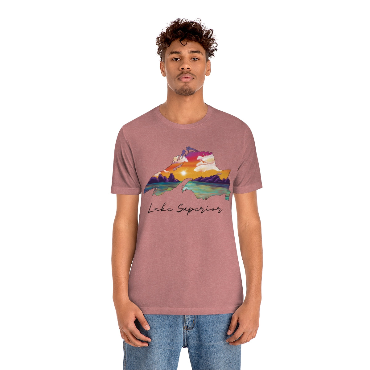 Lake Superior | Sunset Lake | Unisex Jersey T shirt