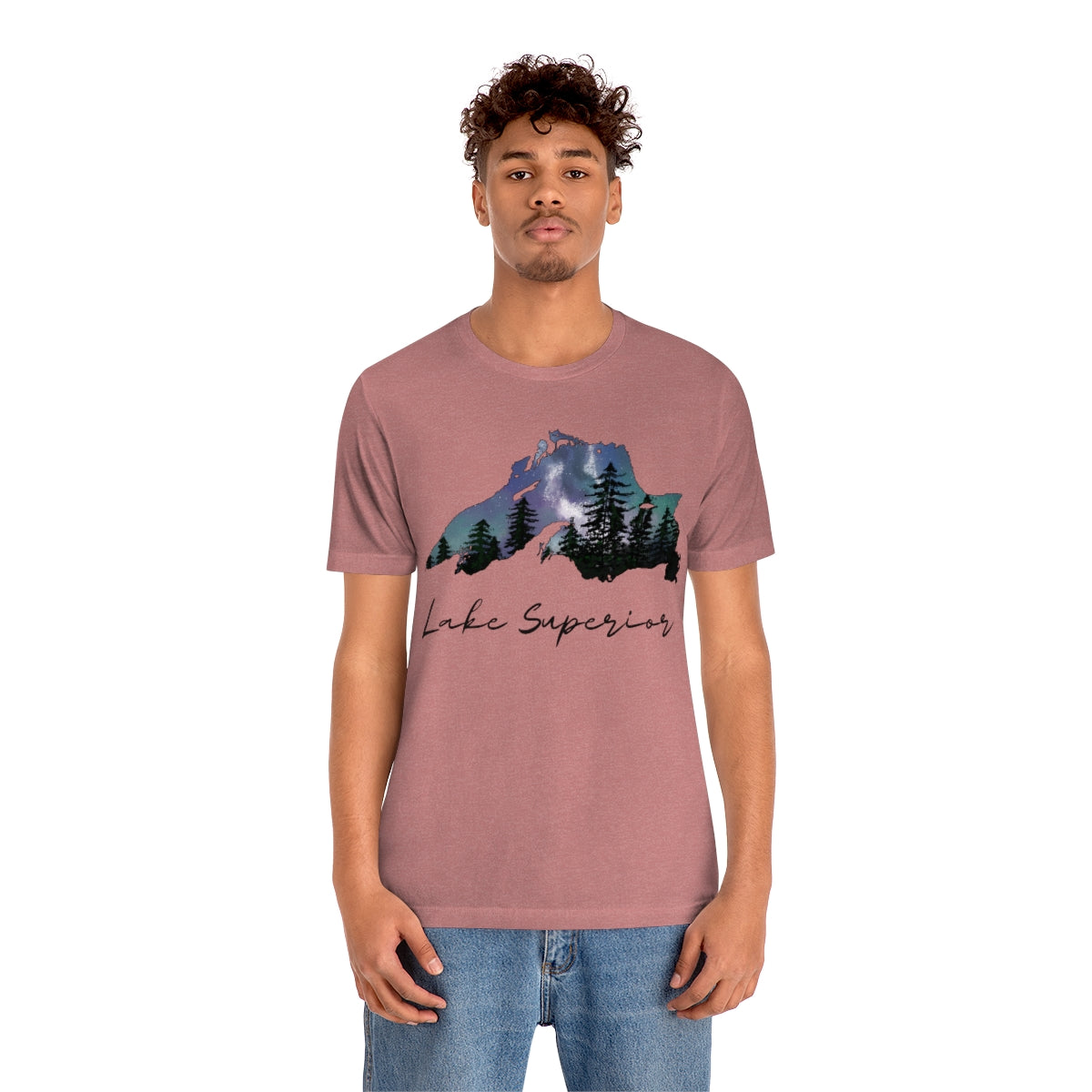 Lake Superior | Northern Lights | Crew Neck T Shirt