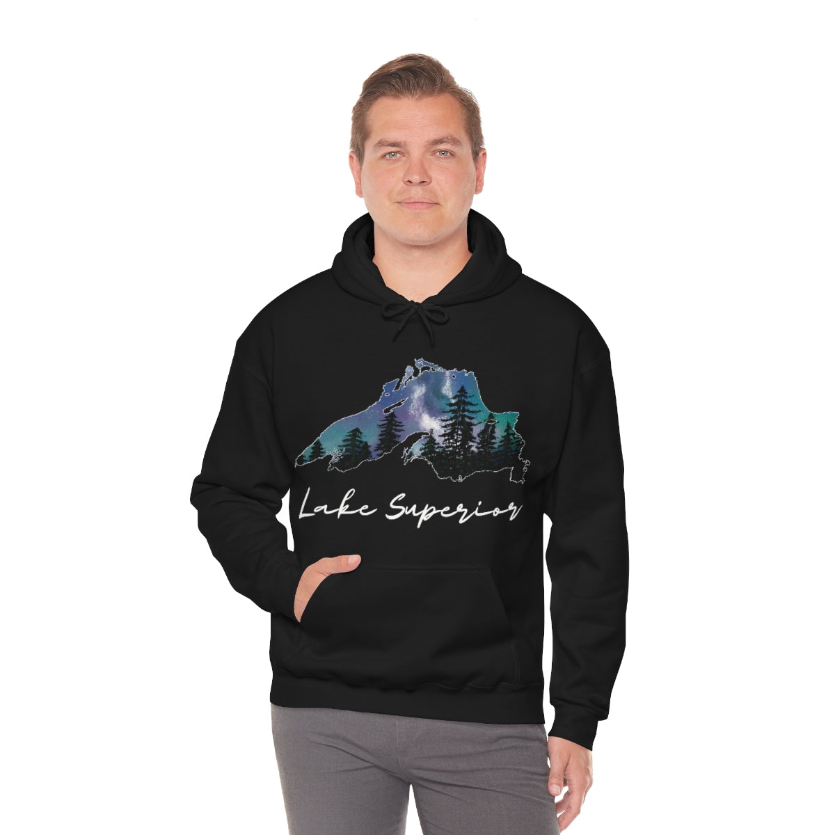 Lake Superior | Northern Lights |  Hooded Sweatshirt