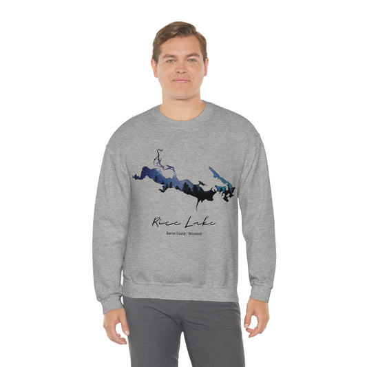 Rice Lake | Northern Lights | Crewneck Sweatshirt