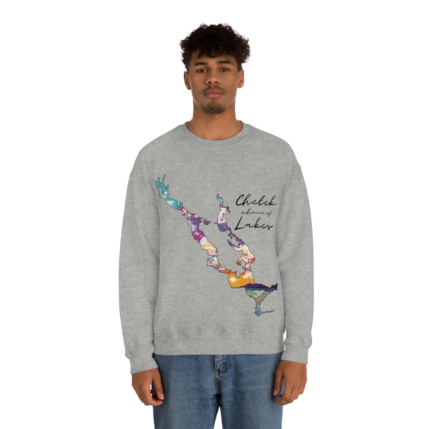 Chetek chain of Lakes | Sunset | Crewneck Sweatshirt