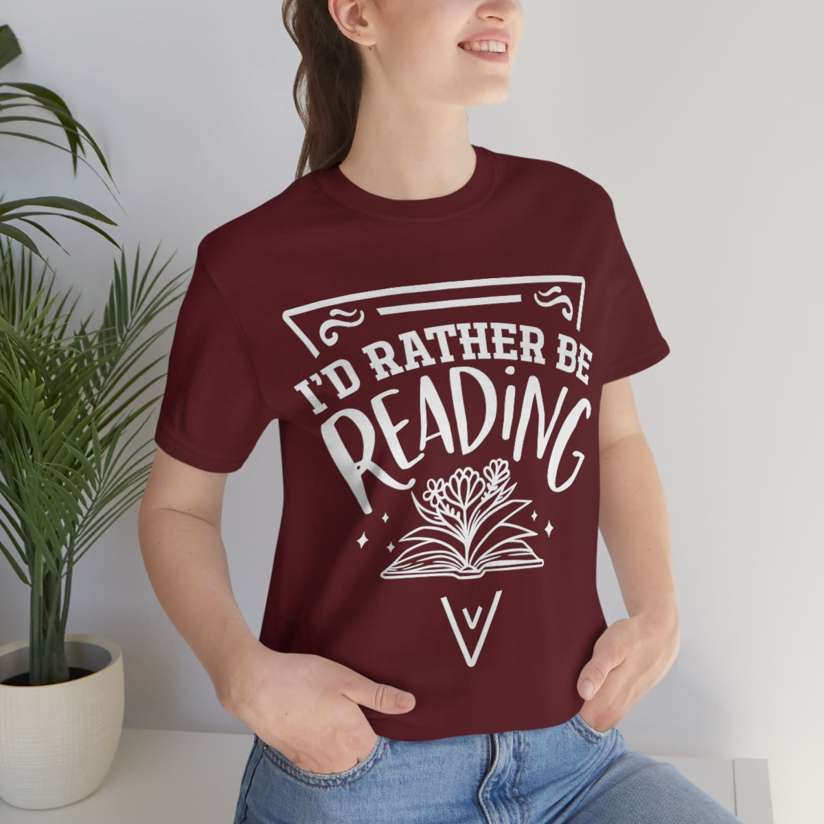 I'd rather be reading | Unisex  Short Sleeve Tee