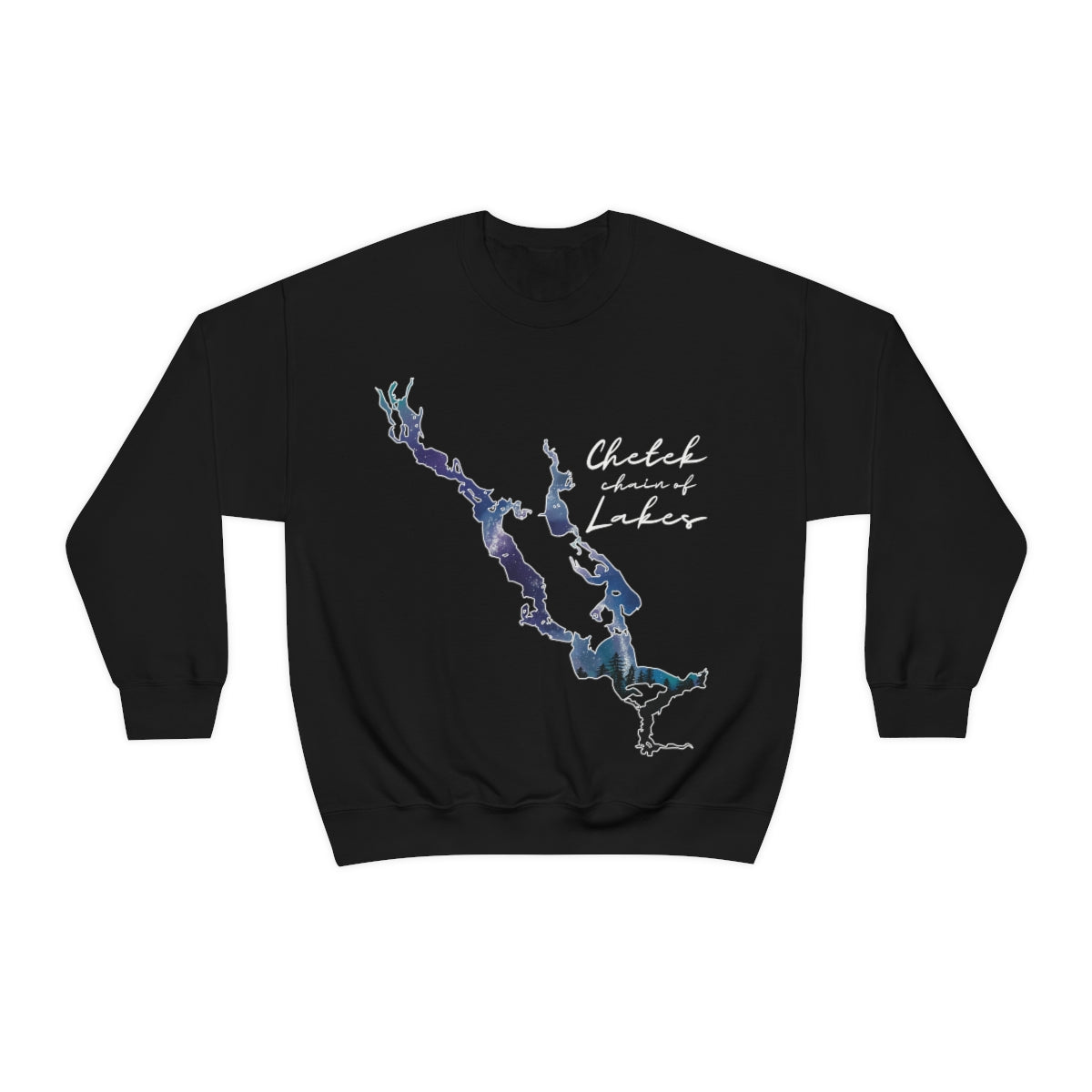 Chetek chain of Lakes | Northern Lights | Crewneck Sweatshirt