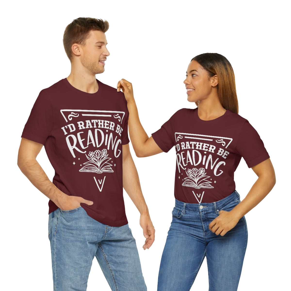 I'd rather be reading | Unisex  Short Sleeve Tee