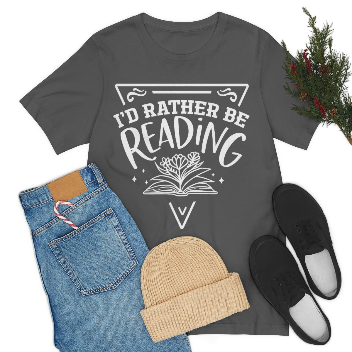 I'd rather be reading | Unisex  Short Sleeve Tee