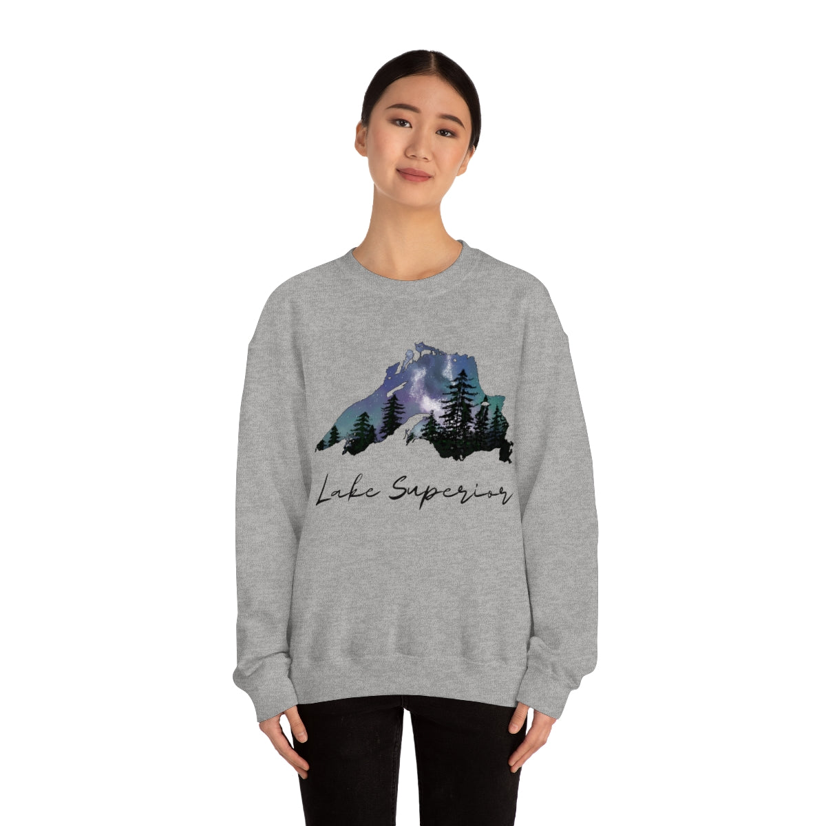 Lake Superior | Northern Lights | Crewneck Sweatshirt