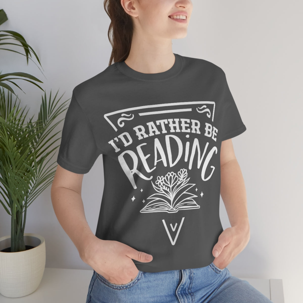 I'd rather be reading | Unisex  Short Sleeve Tee