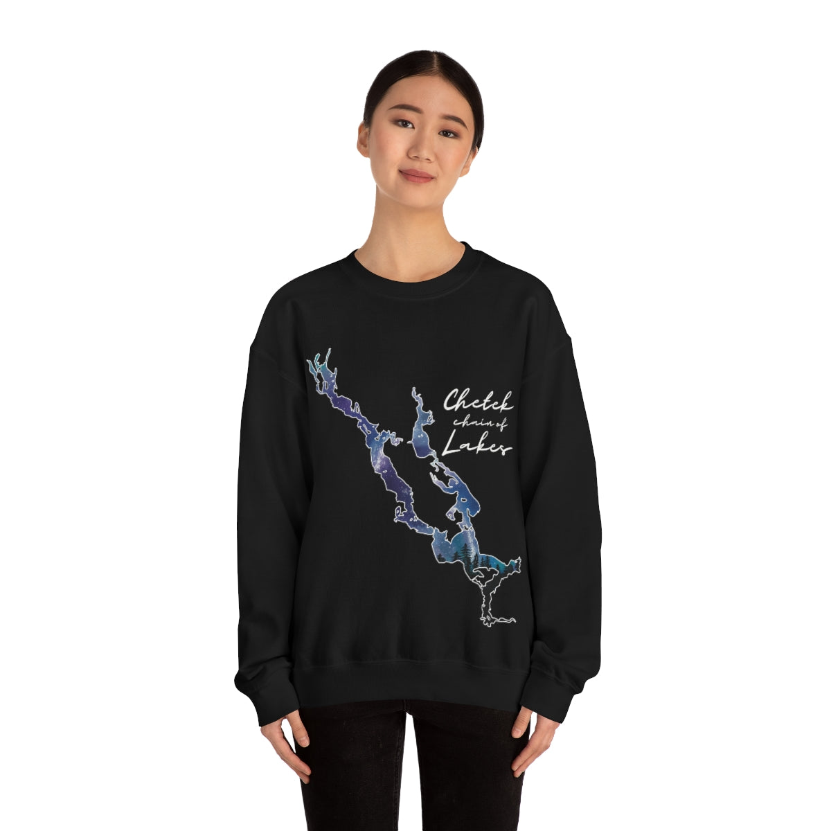 Chetek chain of Lakes | Northern Lights | Crewneck Sweatshirt