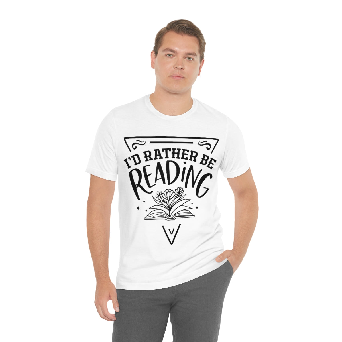 I'd rather be reading | Unisex  Short Sleeve Tee