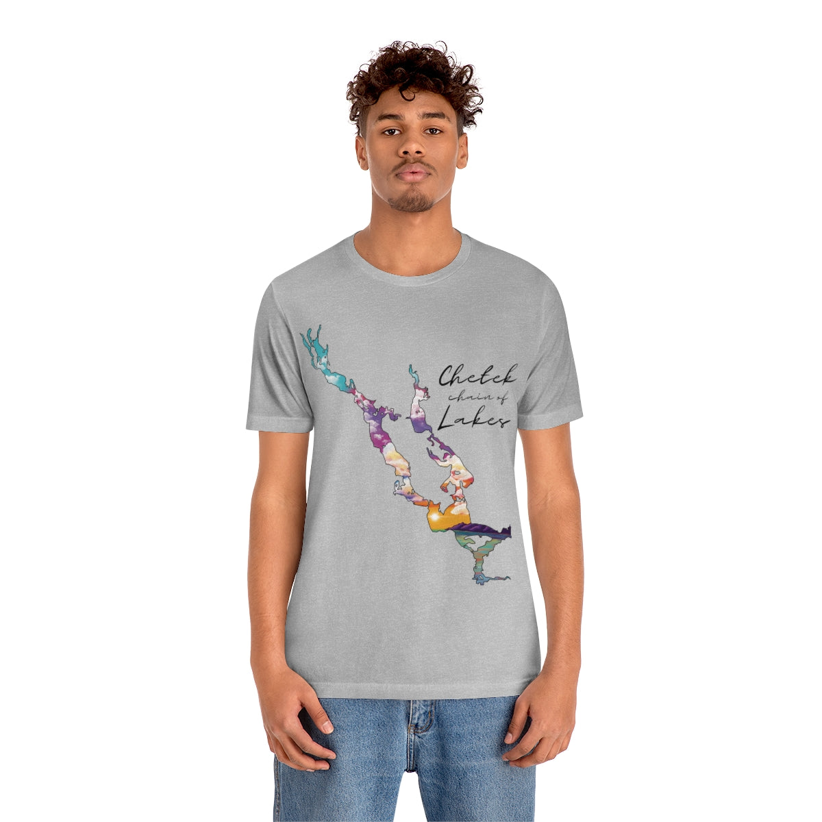 Chetek chain of Lakes | Sunset | Unisex Jersey T shirt