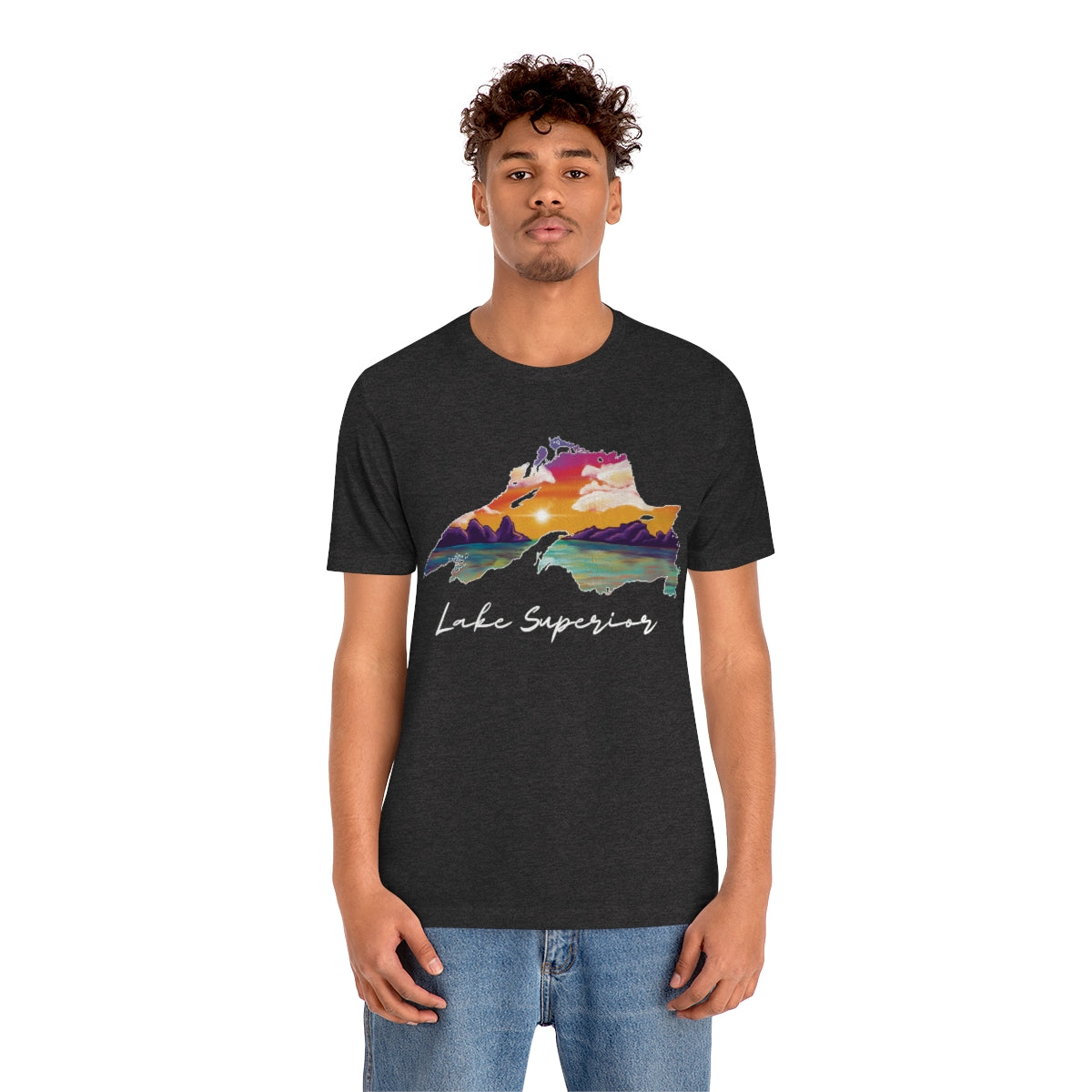 Lake Superior | Sunset Lake | Unisex Jersey T shirt