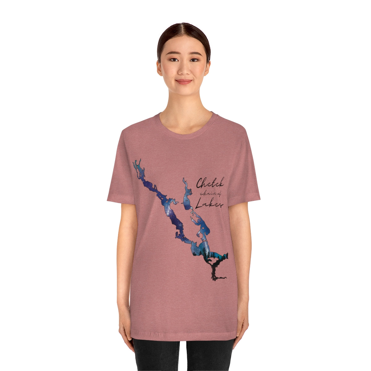 Chetek chain of Lakes | Northern Lights | Unisex Jersey T shirt