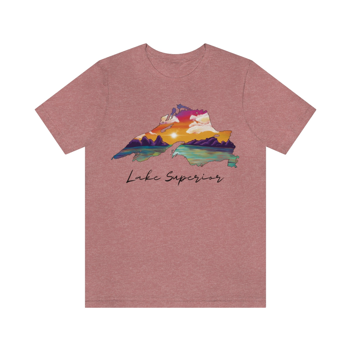 Lake Superior | Sunset Lake | Unisex Jersey T shirt