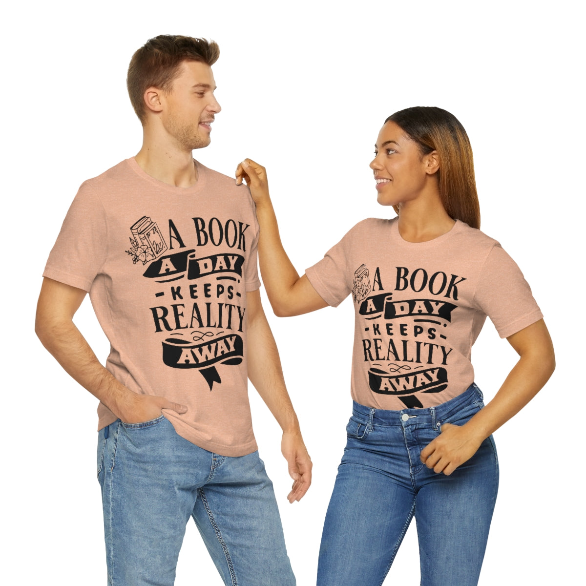 A Book A Day Keeps Reality Away | Unisex Short Sleeve Tee