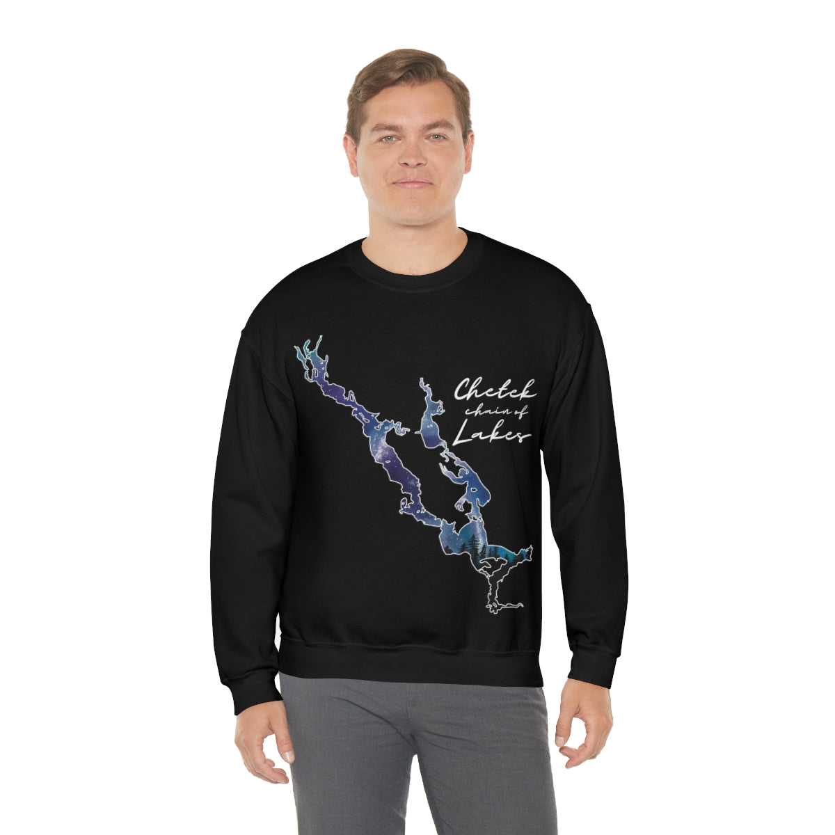 Chetek chain of Lakes | Northern Lights | Crewneck Sweatshirt