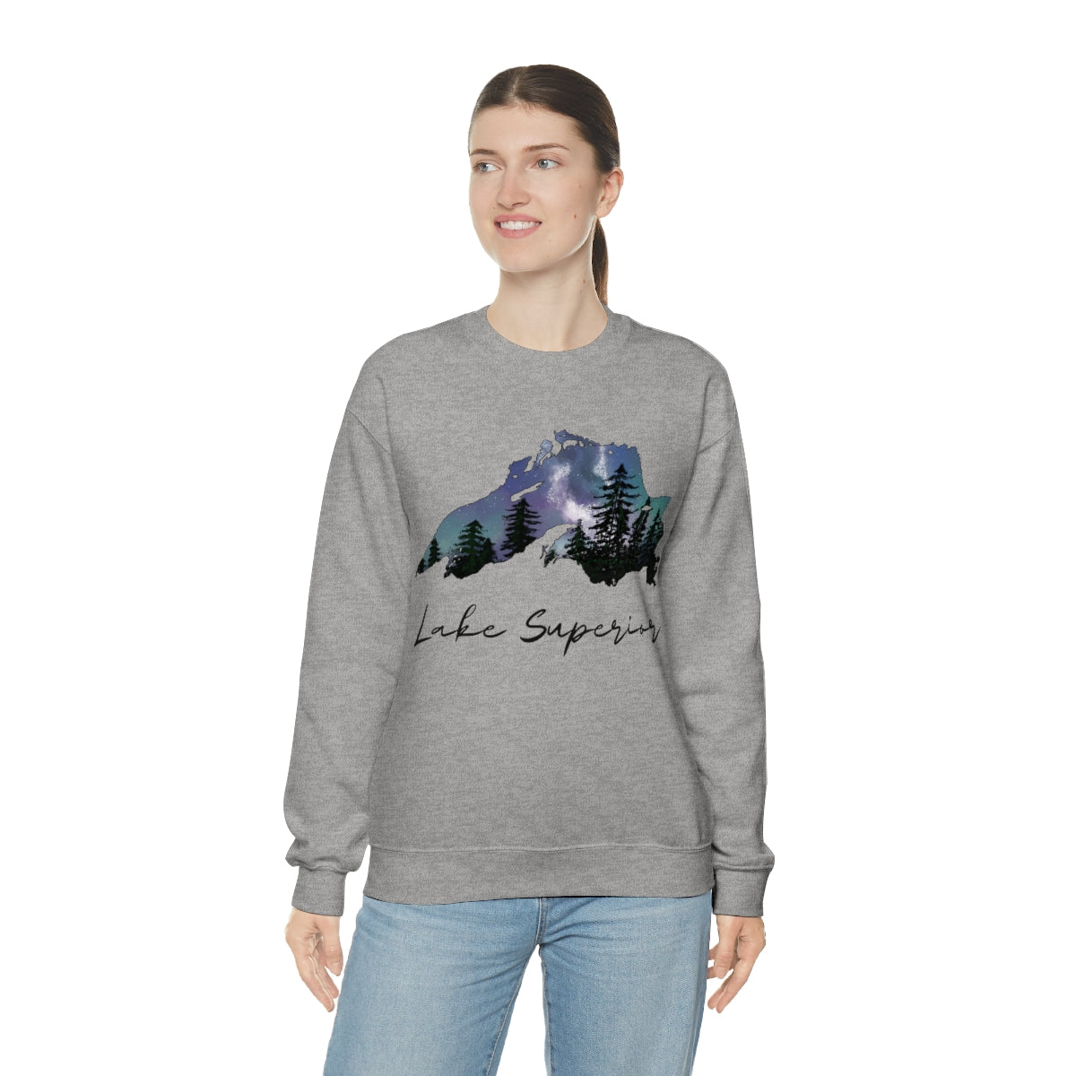 Lake Superior | Northern Lights | Crewneck Sweatshirt