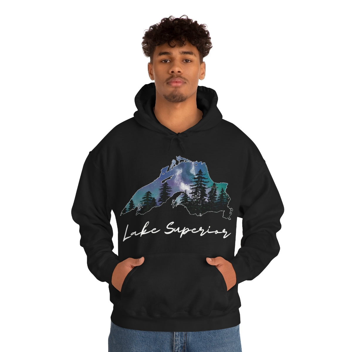 Lake Superior | Northern Lights |  Hooded Sweatshirt