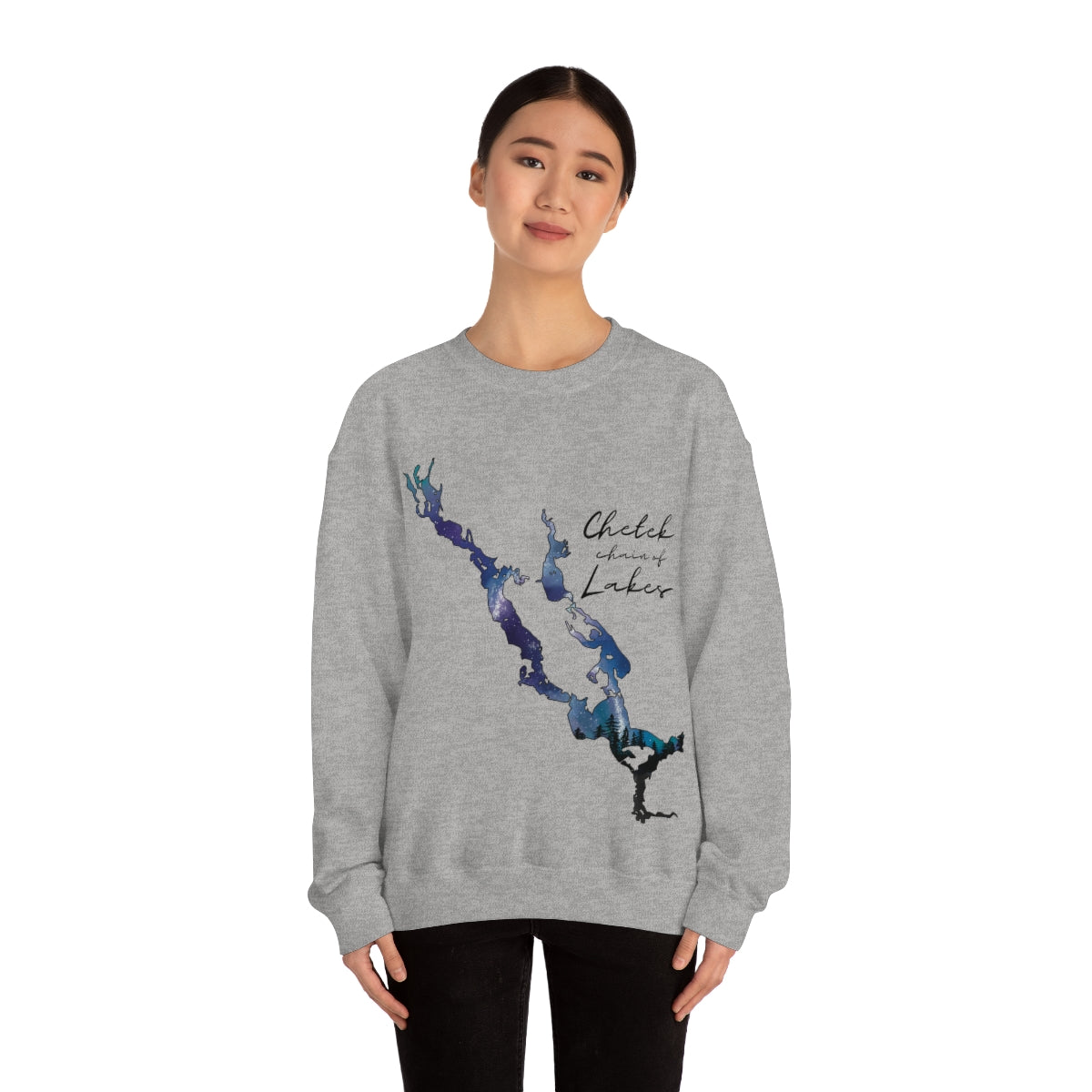 Chetek chain of Lakes | Northern Lights | Crewneck Sweatshirt