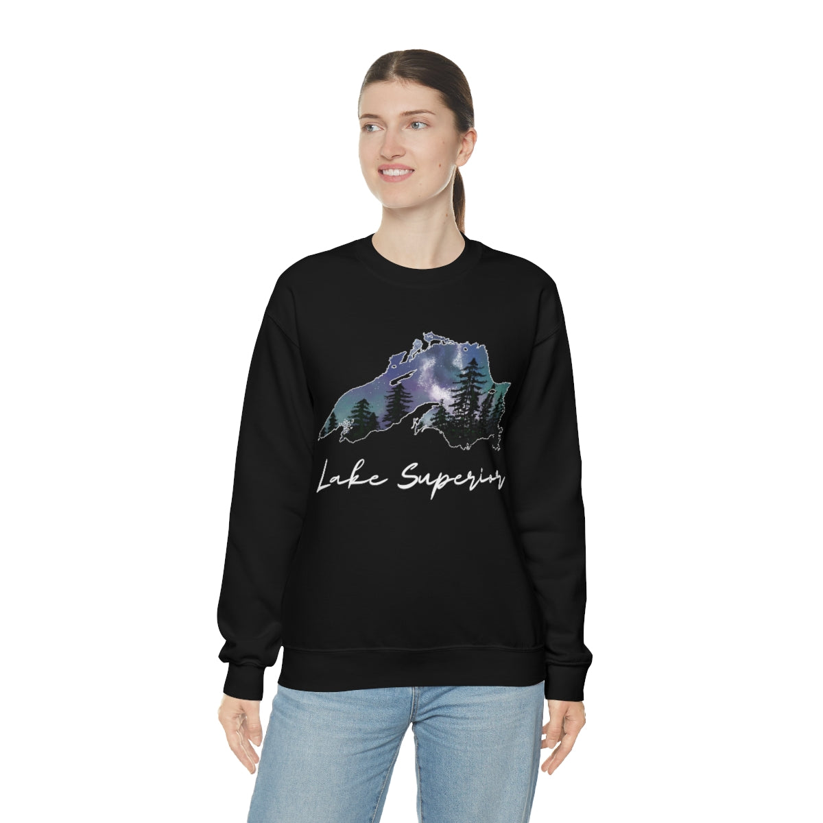 Lake Superior | Northern Lights | Crewneck Sweatshirt