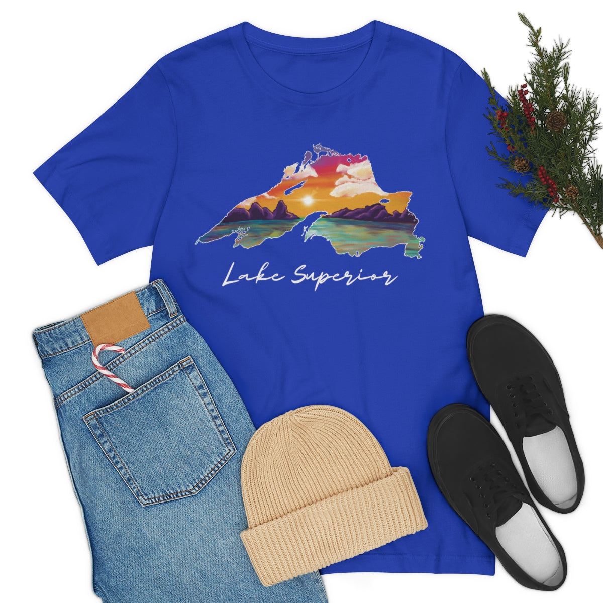 Lake Superior | Sunset Lake | Unisex Jersey T shirt