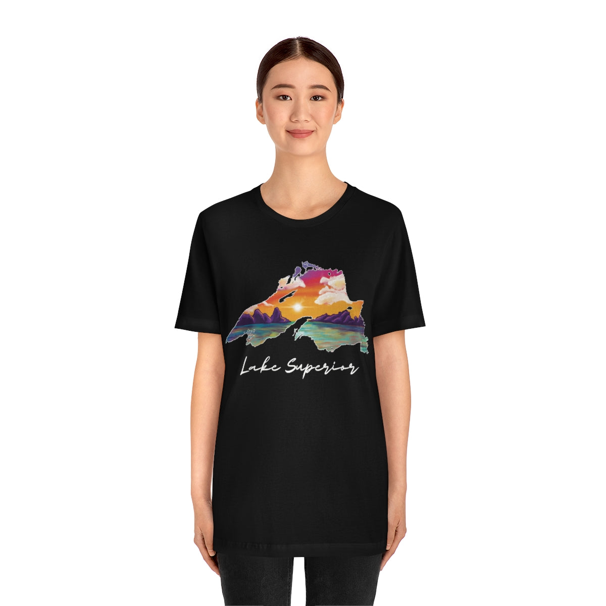 Lake Superior | Sunset Lake | Unisex Jersey T shirt