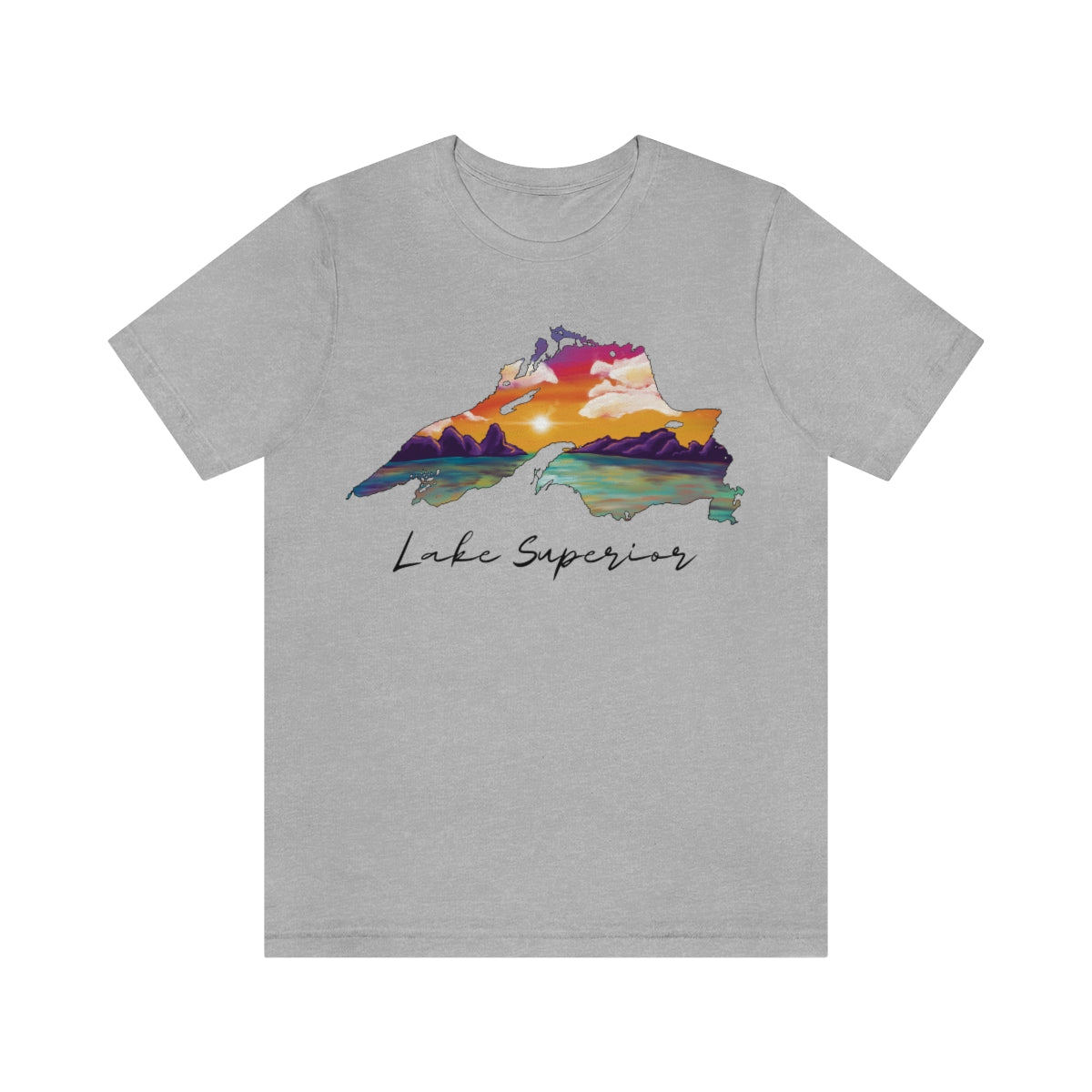 Lake Superior | Sunset Lake | Unisex Jersey T shirt