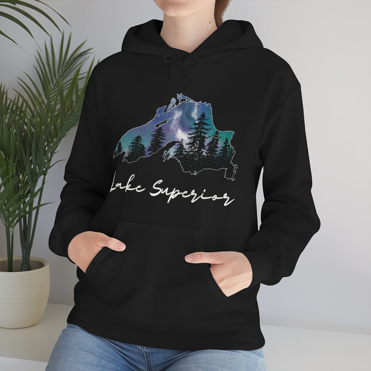 Lake Superior | Northern Lights |  Hooded Sweatshirt