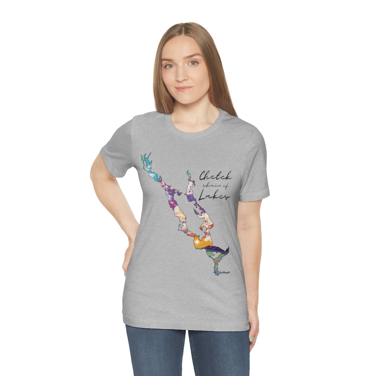 Chetek chain of Lakes | Sunset | Unisex Jersey T shirt