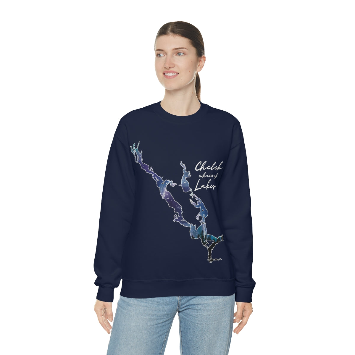 Chetek chain of Lakes | Northern Lights | Crewneck Sweatshirt