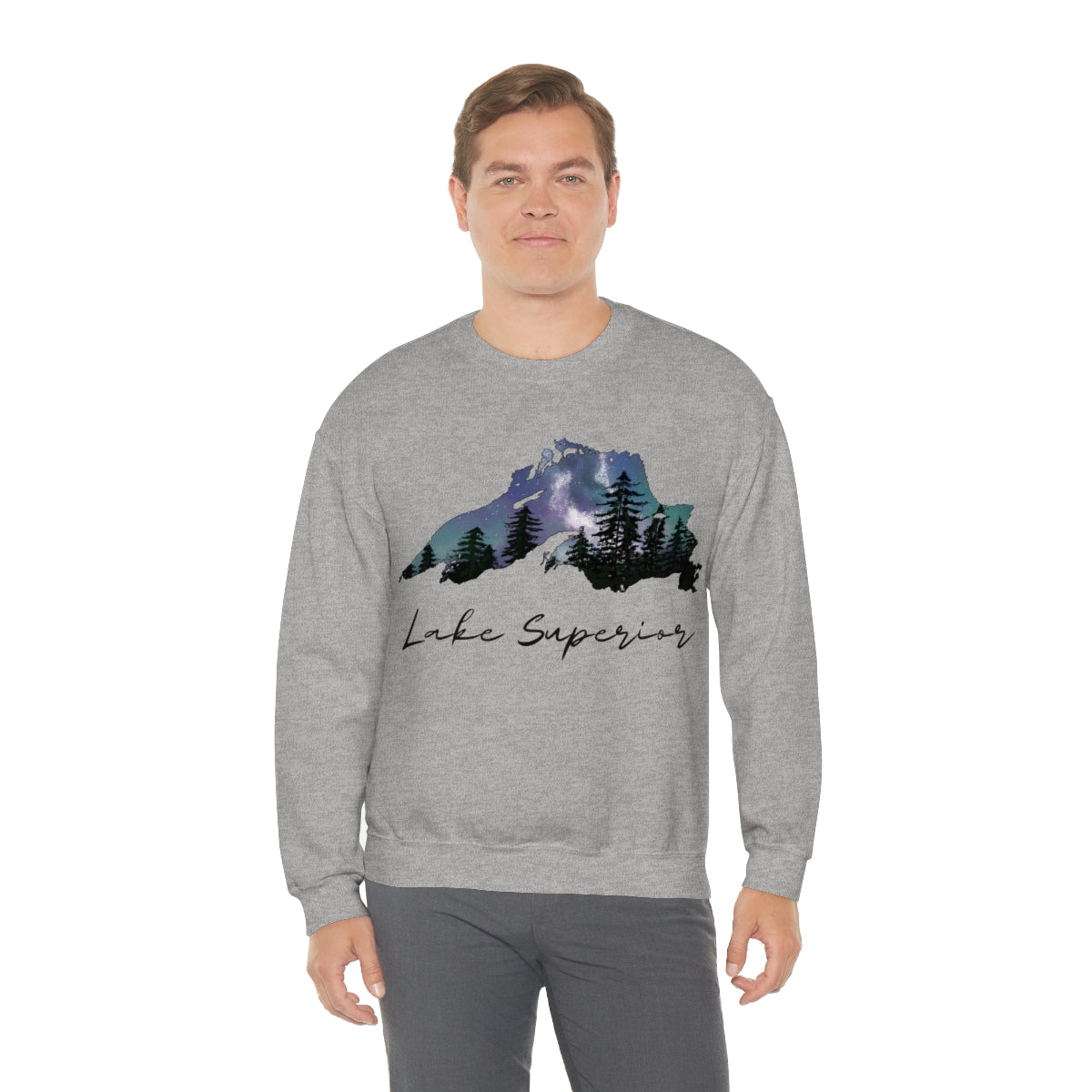 Lake Superior | Northern Lights | Crewneck Sweatshirt