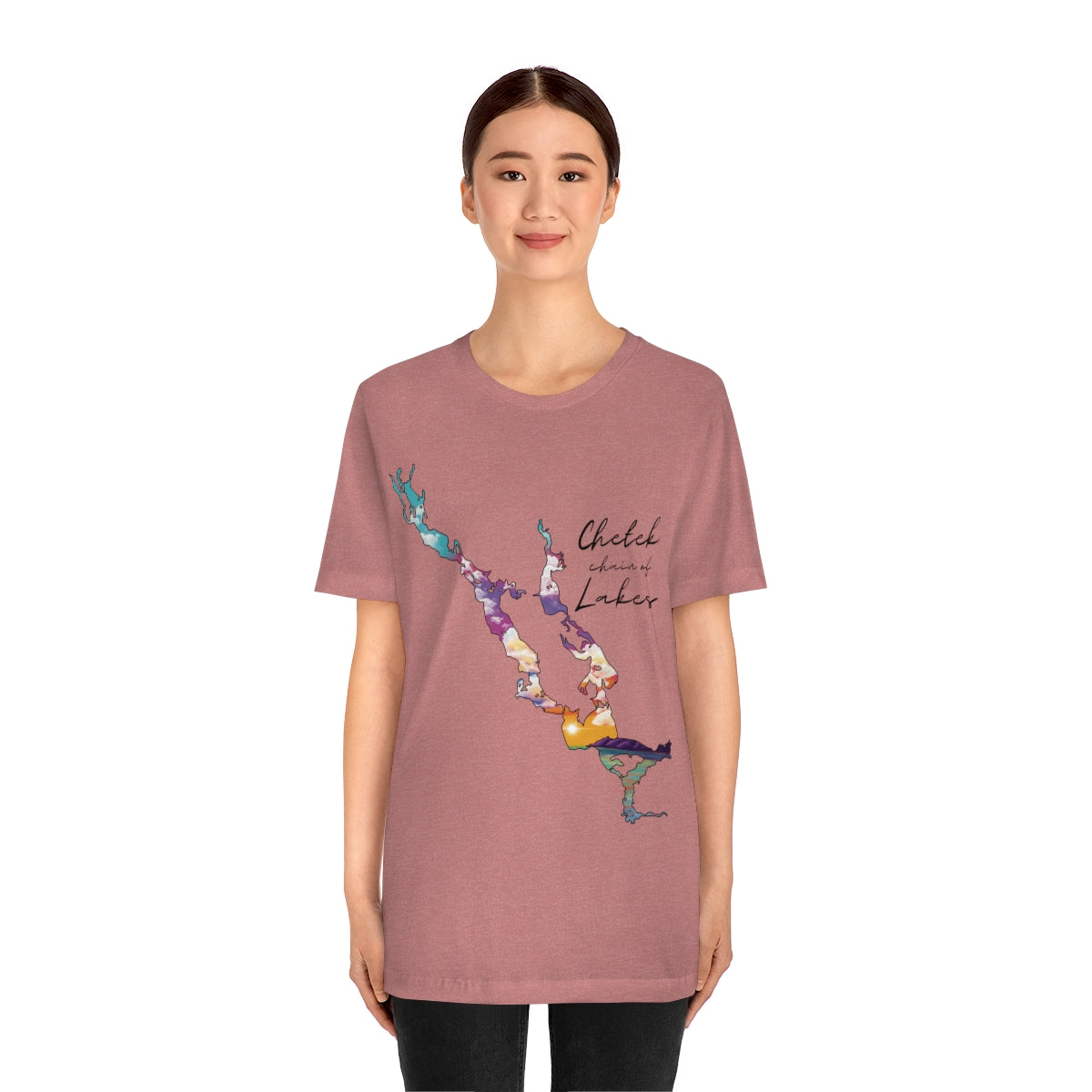 Chetek chain of Lakes | Sunset | Unisex Jersey T shirt