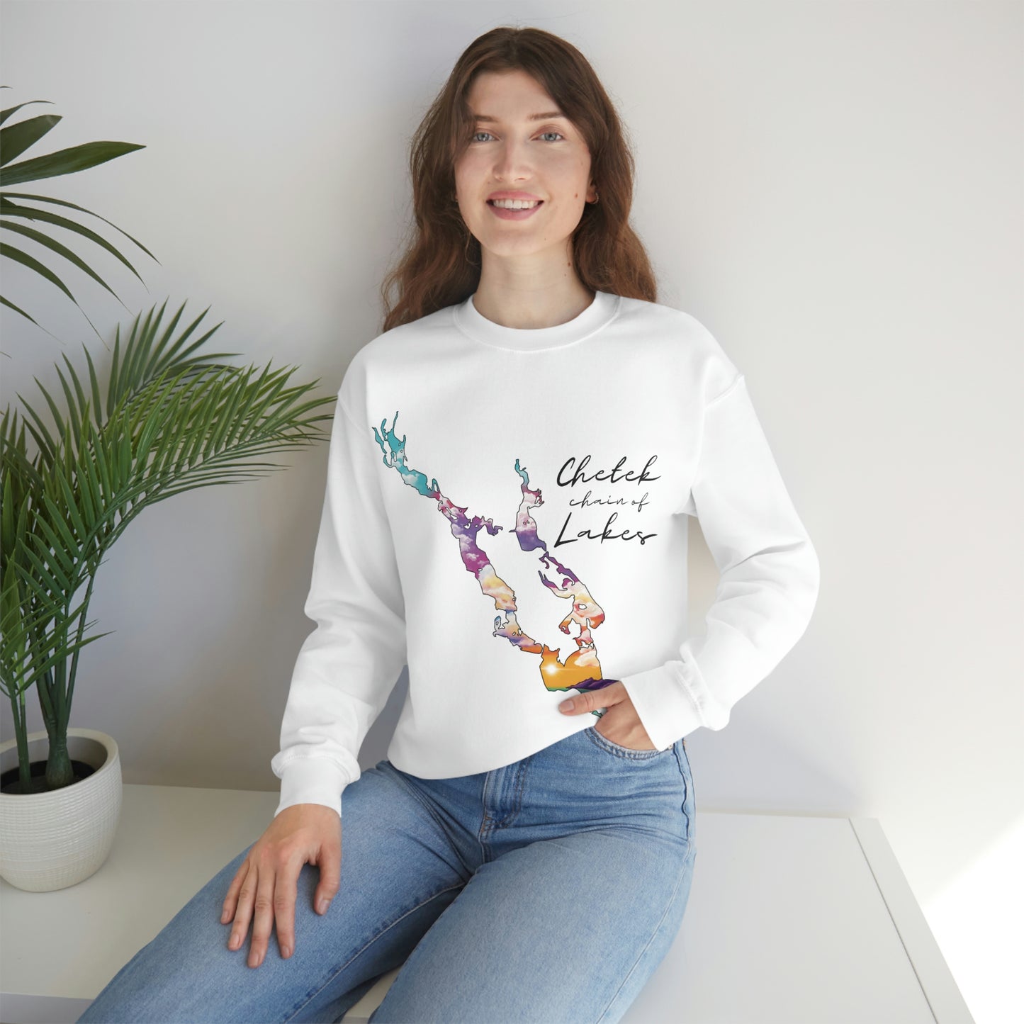 Chetek chain of Lakes | Sunset | Crewneck Sweatshirt