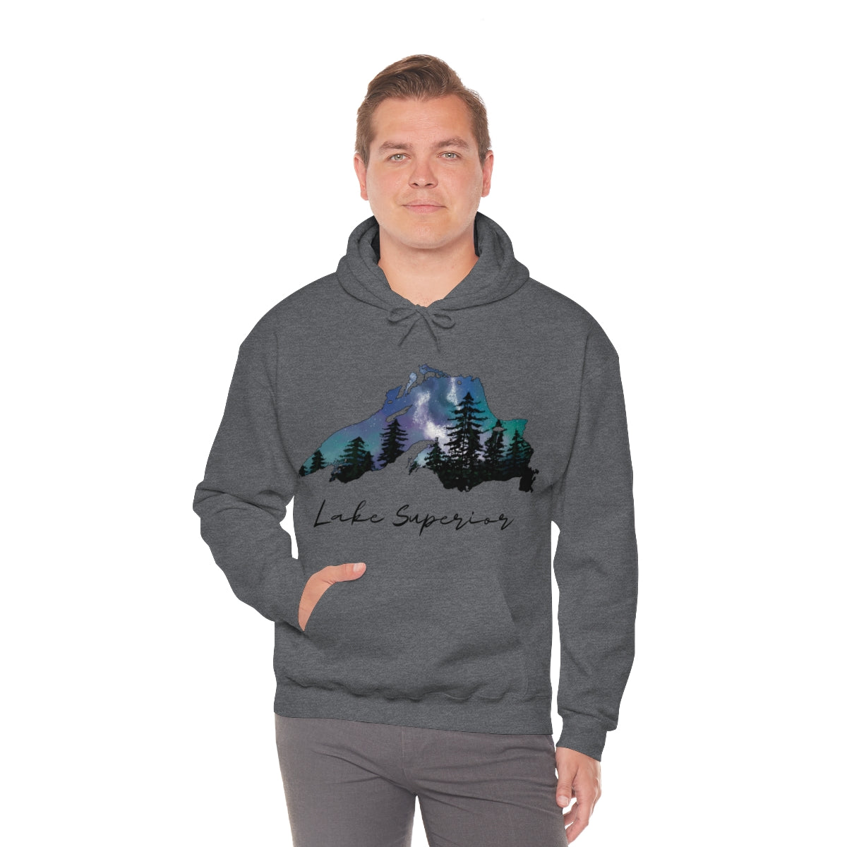 Lake Superior | Northern Lights |  Hooded Sweatshirt