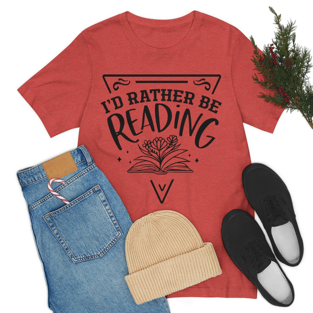 I'd rather be reading | Unisex  Short Sleeve Tee