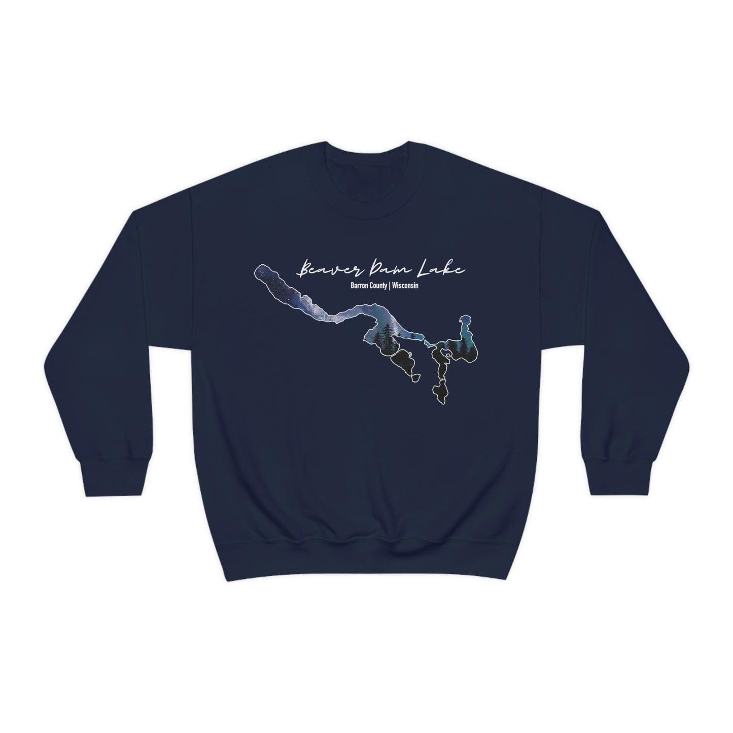 Beaver Dam Lake | Cumberland WI | Northern Lights | Crewneck Sweatshirt