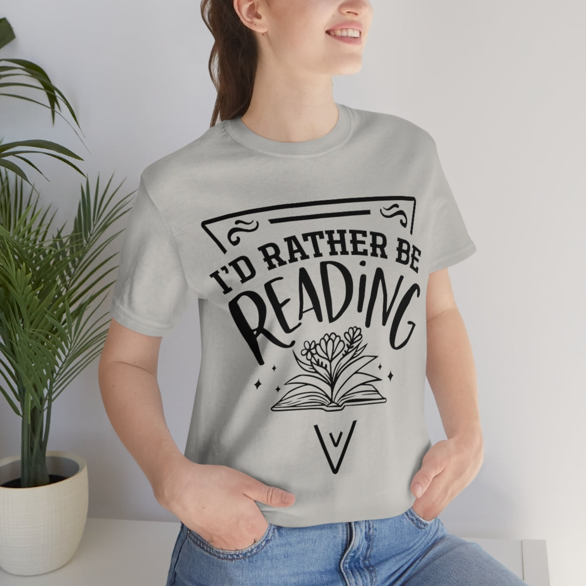 I'd rather be reading | Unisex  Short Sleeve Tee