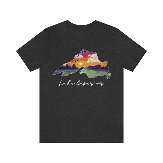 Lake Superior | Sunset Lake | Unisex Jersey T shirt